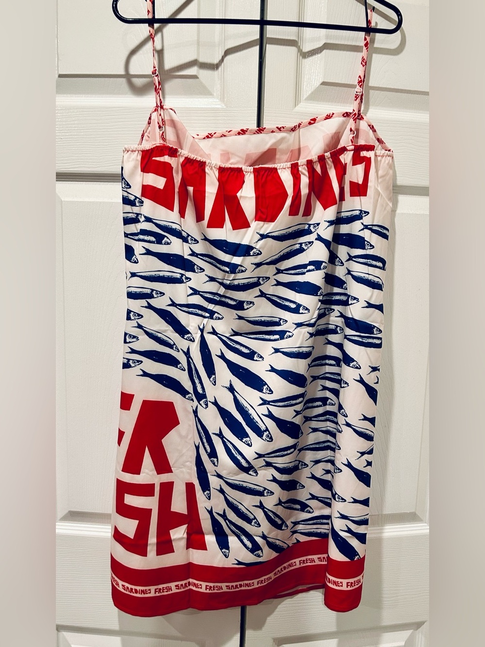 Sardines Print Slip Dress - Picture 2 of 2